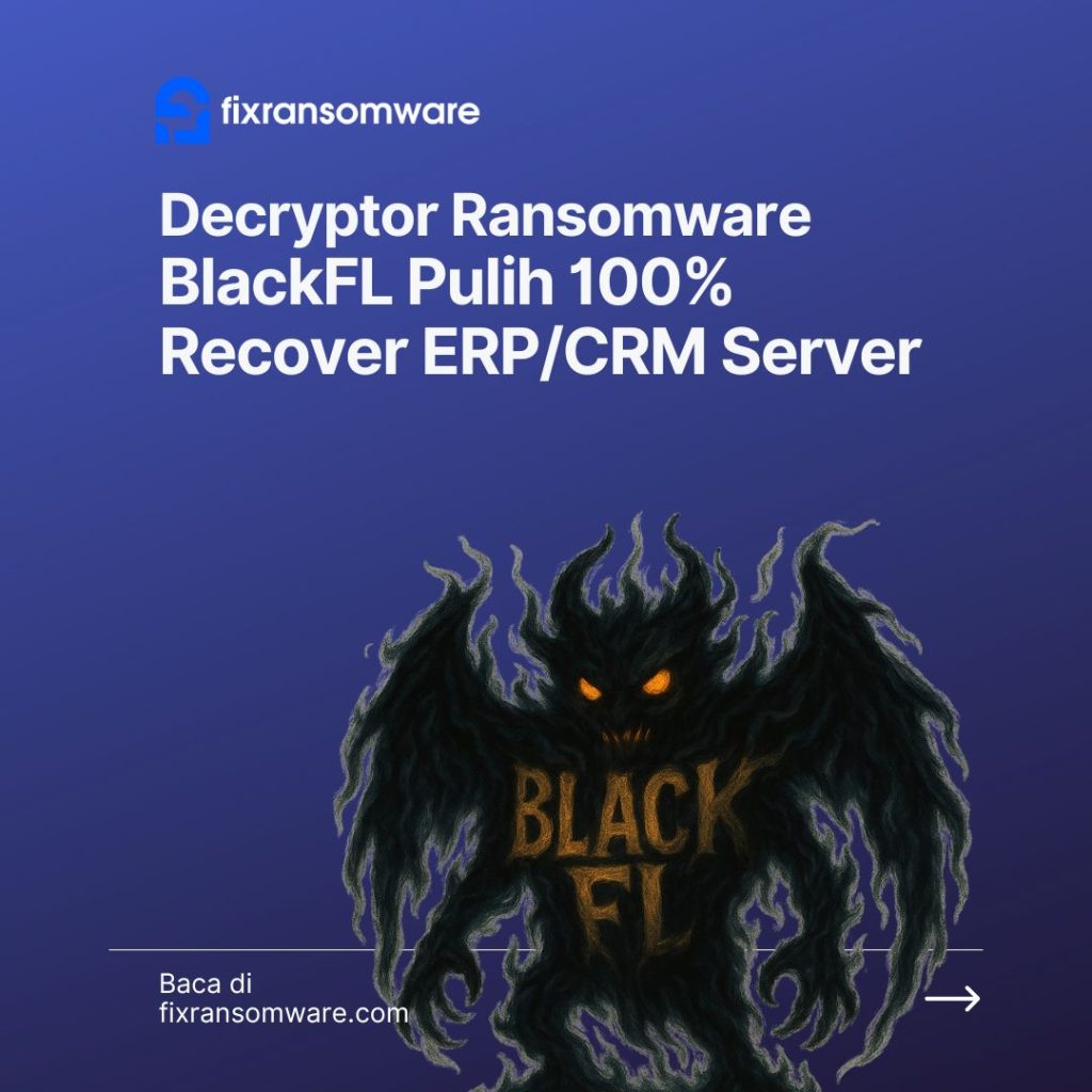 cara decrypt ransomware BlackFL