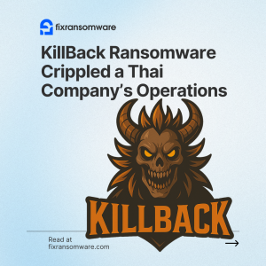 KillBack Ransomware decryption service in Thailand